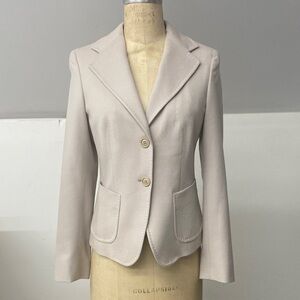 Max Mara NEW 100% Woolmark wool -fitted blazer with hand stitching color size 6